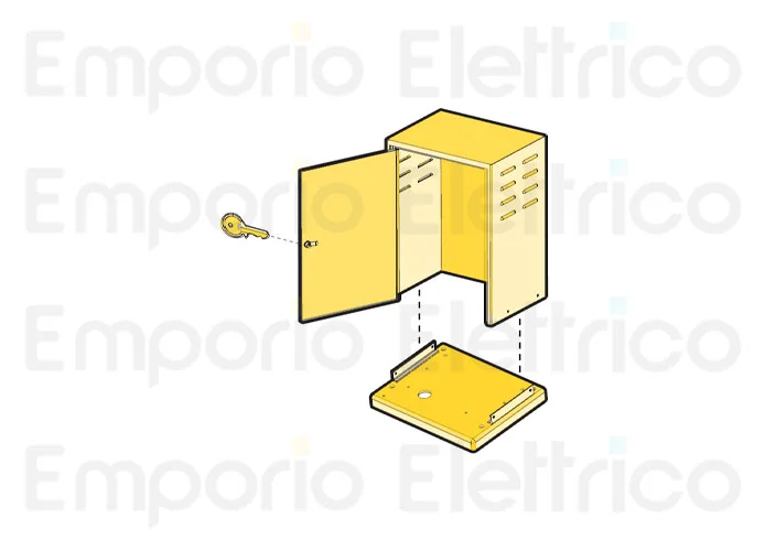 fadini pièce détachée tige capot fibo 300 avec serrure et base 30053