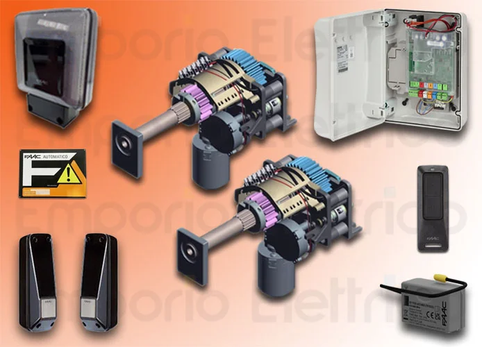 faac kit automatisme 24v s2500i high kit perfect 60 120020 (ex code 104250445)