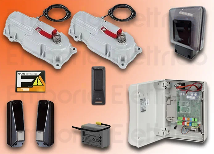 faac kit automatisme 24v power kit 24 perfect 60 120018