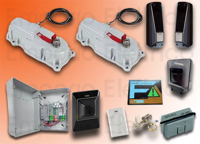 faac kit motorisation 24v dc power kit safe 106747445