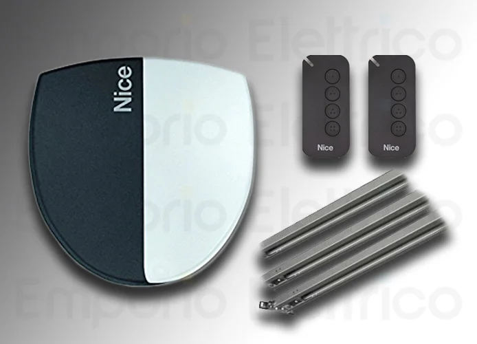 nice kit automatisation porte sectionnelle et basculante 24v spinbus spin20bdkce