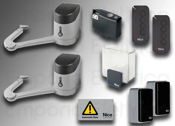 nice kit automation portails battants 24Vdc hykekit bd hykebdkce