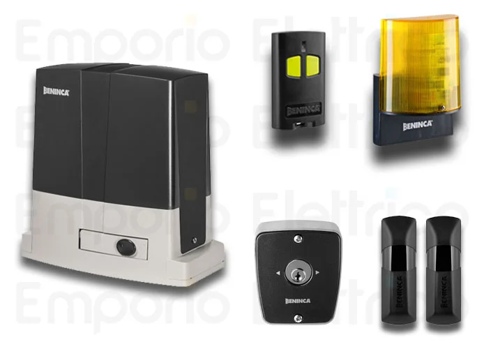 beninca kit automatisation portails coulissants 24v kbull624+tokey 9598149