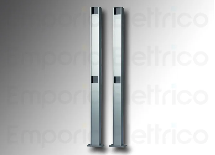 nice 2 pcs colonnette aluminium h=1000mm pour 2 photocellules moyen/grand era post pph2