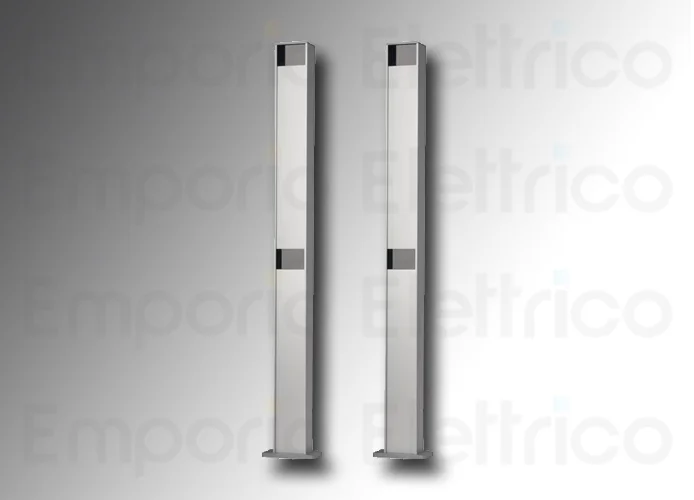 nice 2 pcs colonnette aluminium h=1000mm pour 2 photocellules medium era post pph4