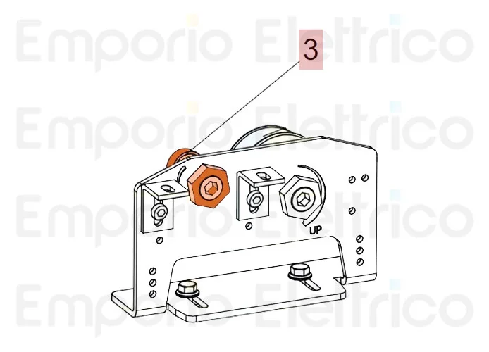 faac pièce détachée groupe rouleau d'appui 930 7061545