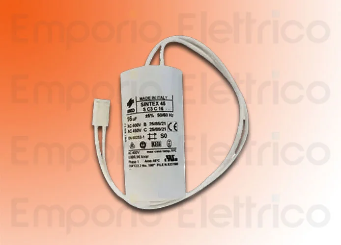 faac pièce détachée condensateur pp16mf-400v ul recog.unip.conn 7600525