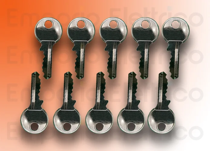 faac pièce détachée clé serrure porte b614 (10 pcs) 63003421