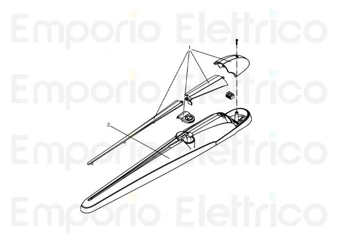 beninca ricambio coperture plastiche bob21 per bob 9686868