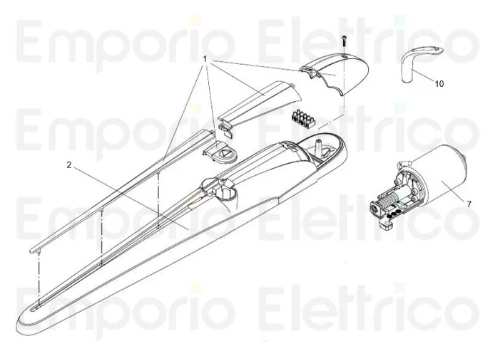 beninca ricambio motore x tom lt 24v per bob2124.dk 968803080