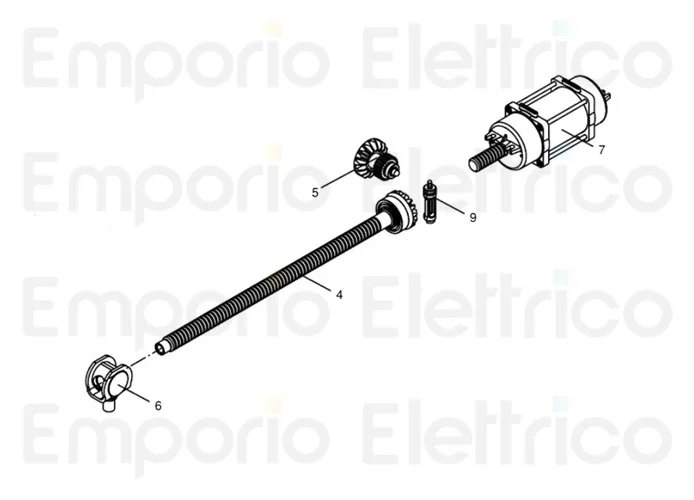 beninca ricambio motore per bob21-30ma 115v 50-60hz per bob21ma-115 9686878