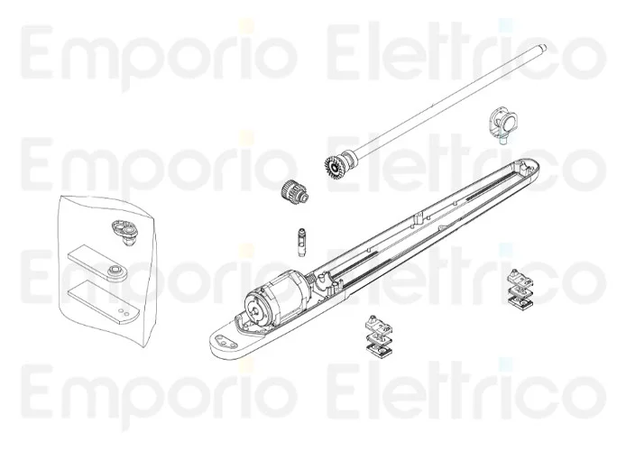 beninca ricambio motore per bob5 230v con carter inf per bob50m 9688199