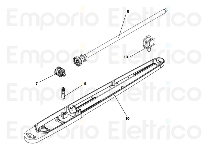 beninca ricambio carter inf. bob50 dark vernic. per bob50me.dk 968600695