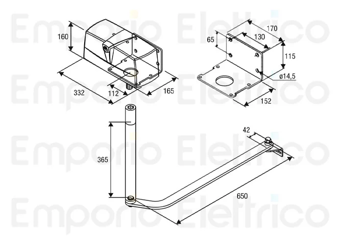 beninca pagina ricambi per motore pr.45e