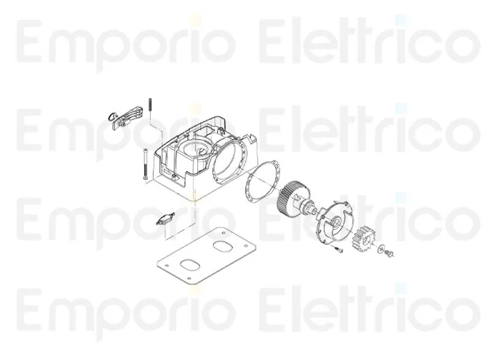 beninca ricambio flangia riduttore x bull 9686335