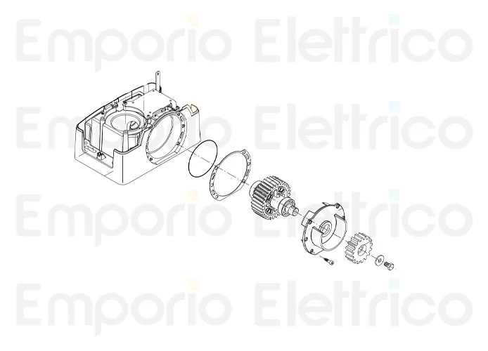 beninca ricambio albero uscita ass. x bull20t 9686341