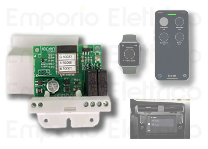 iopen apertura remota senza limiti per smartphone e internet 12/24v 230v iopen start