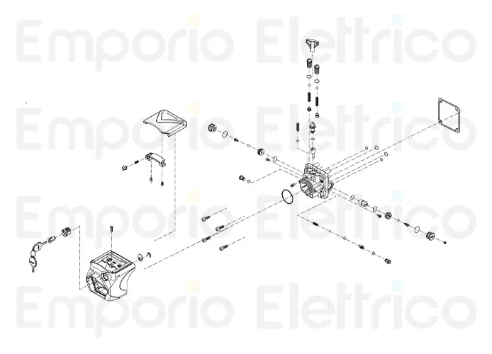 fadini ricambio gruppo con chiavi completo per hindi 880 evo 87152