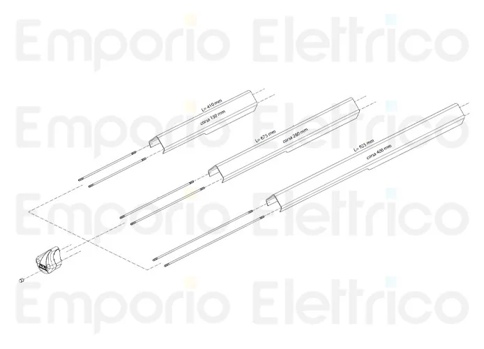 fadini ricambio cofano in alluminio anodizzato per corsa 150 mm per hindi 880 evo 87039