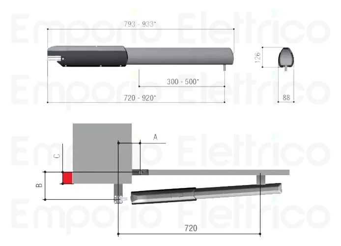 came motoriduttore ati 230v 001a3000a a3000a
