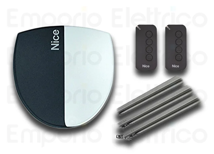 nice kit automazione porte sezionali e basculanti 24v spinbus spin20bdkce