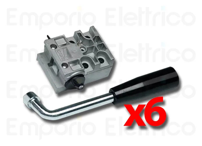 came 6 x sblocco con chiave a leva 001a4364 a4364 6