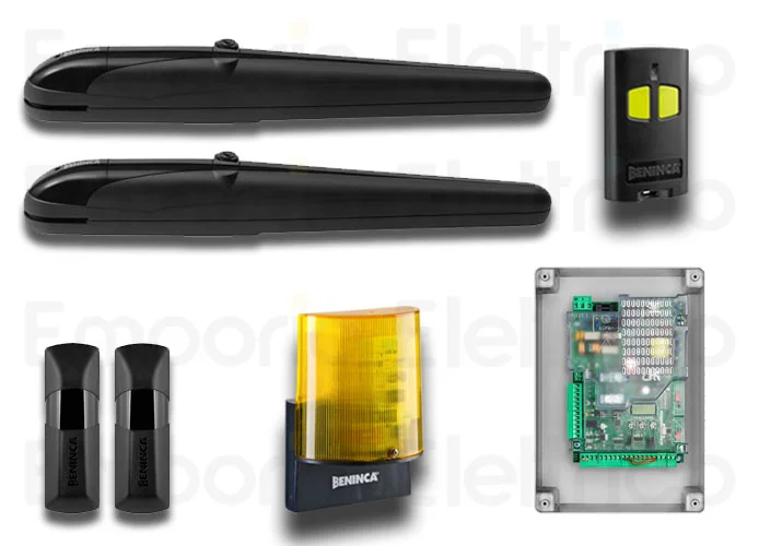 beninca kit automazione per cancelli a battente 24vdc kbob2124.dk 959003464