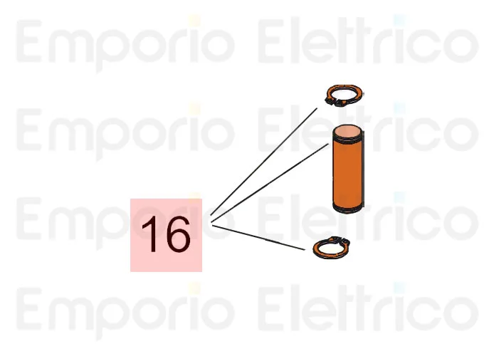 faac ricambio perni attacco ant.+ seeger 718354