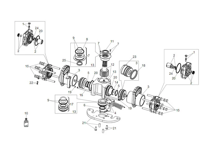 faac pagina ricambi per motore martinetto s800h enc 180°