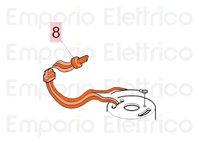 faac ricambio cavo el.mt.1.2 s/motoprotet. 7514225
