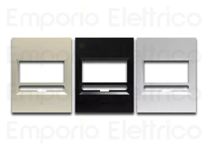 came kit telaio e 3 cover termostati bianco, nero e canapa 845xc-0020