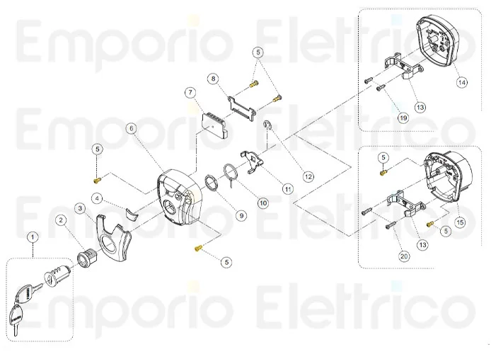 fadini Ersatzteil der Schrauben 3,5x9,5 tcc 37035 aus Edelstahl für chis37 37035