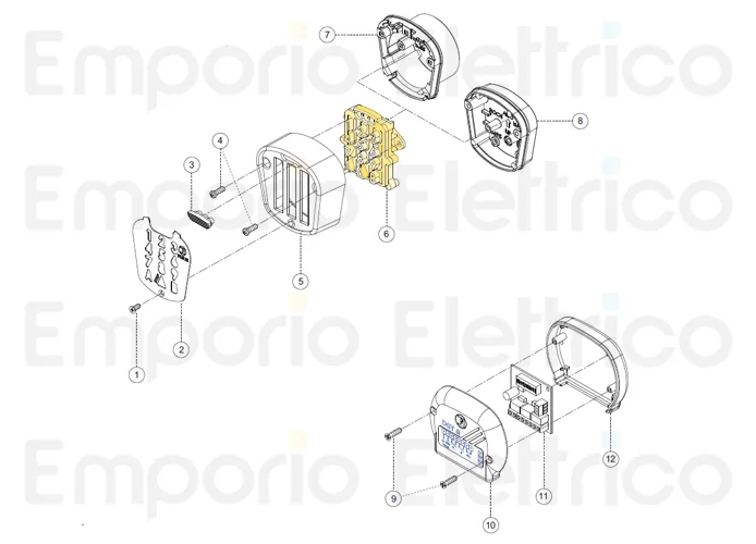 fadini Ersatzteil Tastatur mit interner elektronischer Karte für dgt 61 61006