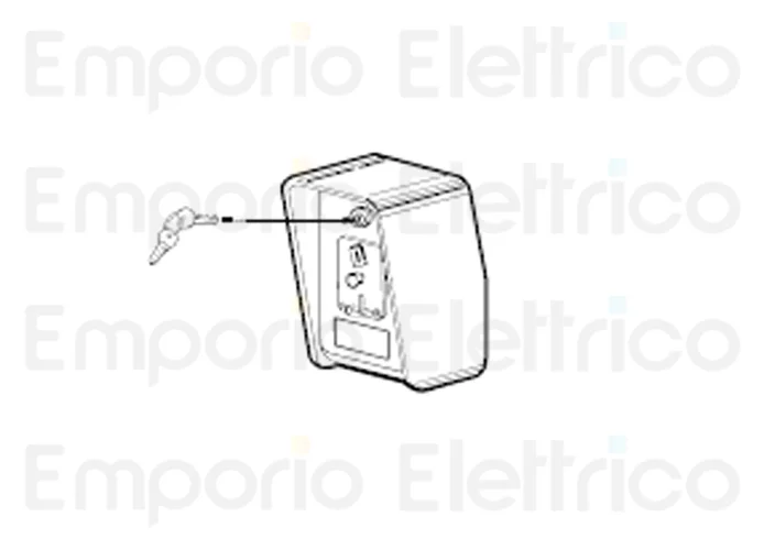 fadini Ersatzteil des Kopfes mit Münzprüfer, Tür und Schlüsseln ral 2002 203318