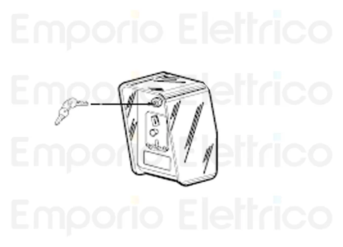 fadini Ersatzteil des Kopfes mit Münzprüfer, Tür und Schlüsseln aus Edelstahl 203319