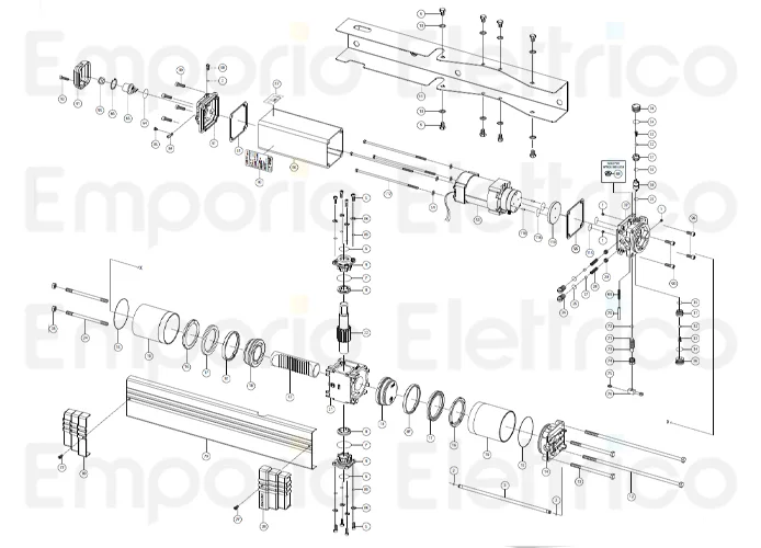 fadini Ersatzteil der Stange m8x126 für aproli 380 lb 38024