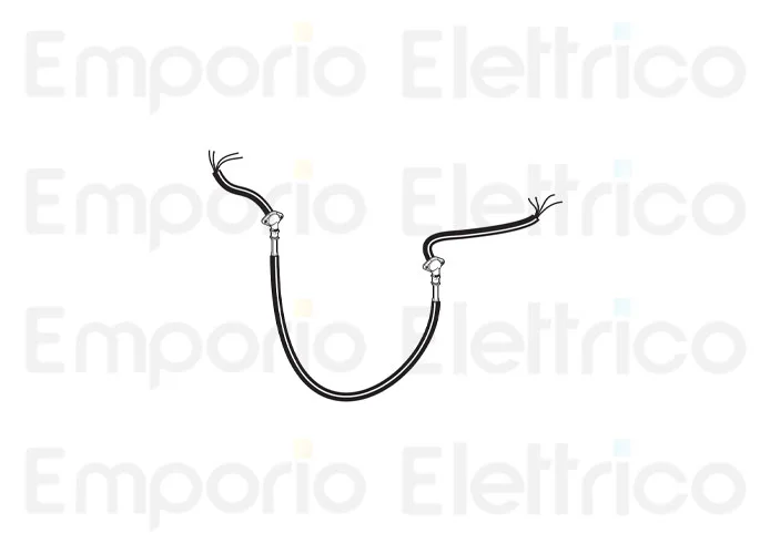 fadini Ersatzteil des schwarzen elektrischen Kabels 4x1 mit Anschlussstücke und Kabelverschraubung für bayt 980 97346