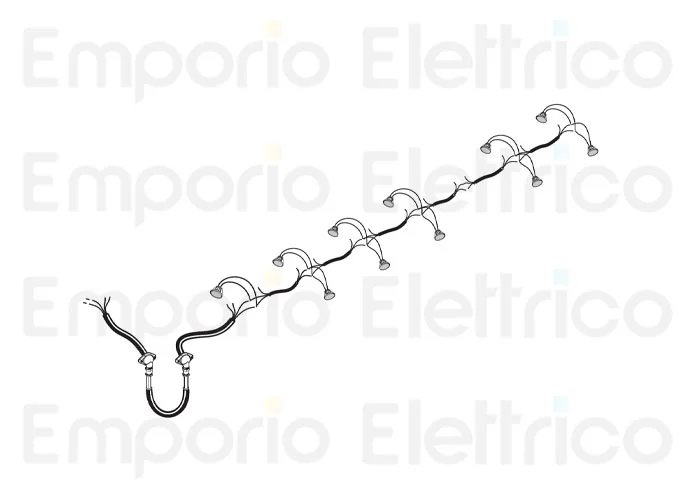 fadini Ersatzteil des elektrischen Kabels mit Anschlussstücke und Kabelverschraubung mit11 LED-Strahlern 97350
