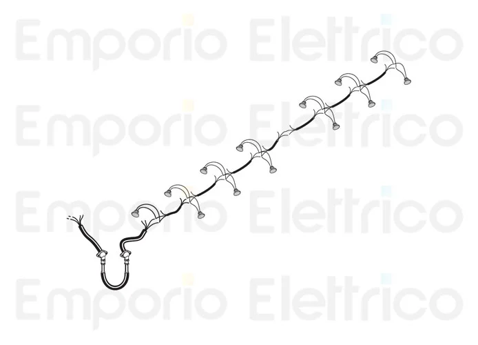 fadini Ersatzteil des elektrischen Kabels mit Anschlussstücke und Kabelverschraubung mit 13 LED-Strahlern 97351