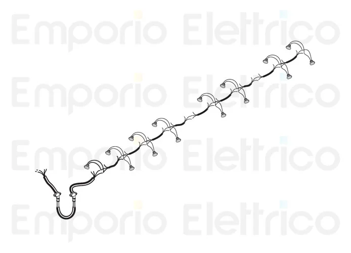 fadini Ersatzteil des elektrischen Kabels mit Anschlussstücke und Kabelverschraubung mit 15 LED-Strahlern 97352