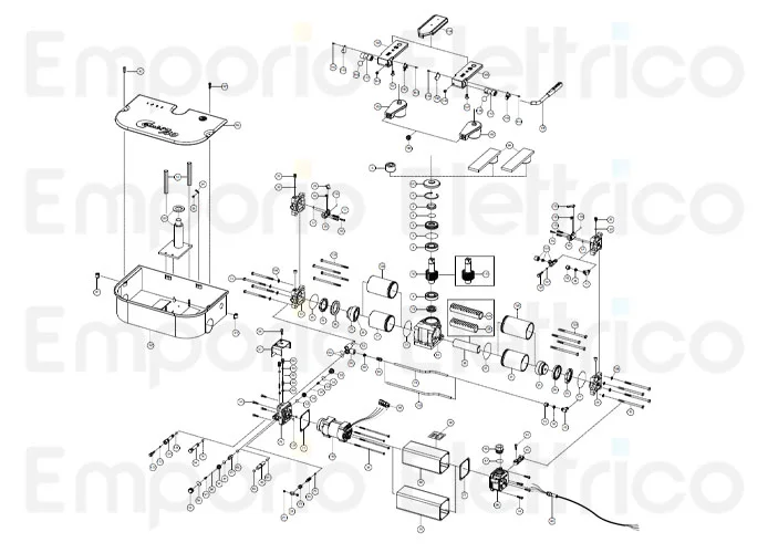 fadini Ersatzteil des elektrischen Motors cv 0,25 mit Pumpe p3 für combi 740 740150