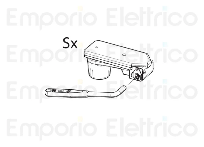fadini Ersatzteil der manuellen Notentriegelung für combi 740 740153