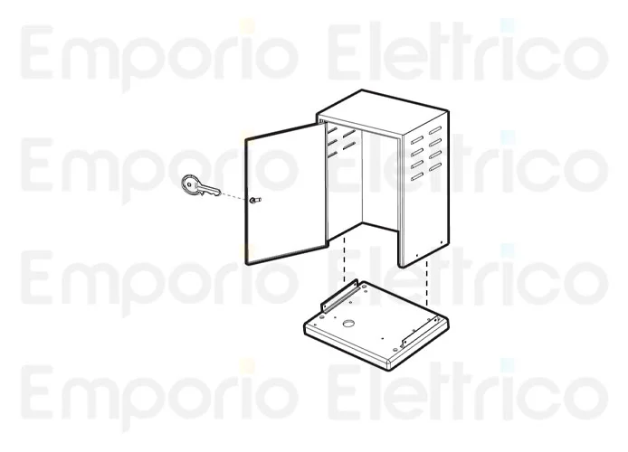 fadini Ersatzteil des Gehäuses für fibo 300 mit Schloss und Basis 30053