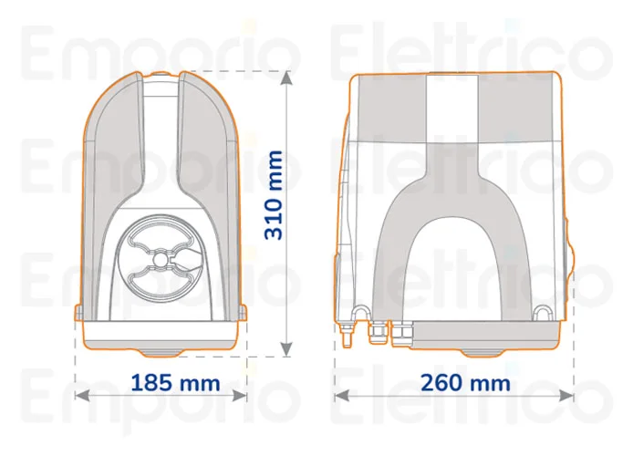 genius irreversible actuator compas 24 24v 6170195 (ex code 6170135)