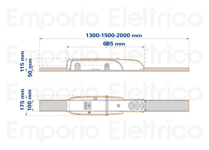 genius irreversible gearmotor euro breeze 06 slow sb/sx 230v (ex 6120046) 6120057