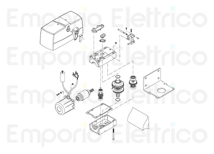 beninca Seite Ersatzteile des pr.45el Motors