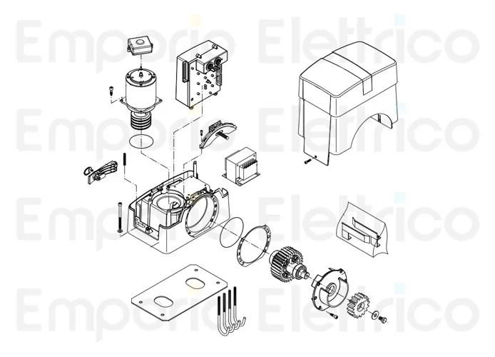 beninca Seite Ersatzteile des bull1024esa Motors