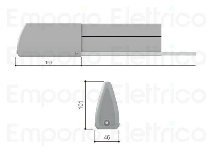 came schwarze Sicherheitsleiste 001dfwn2500n dfwn2500n